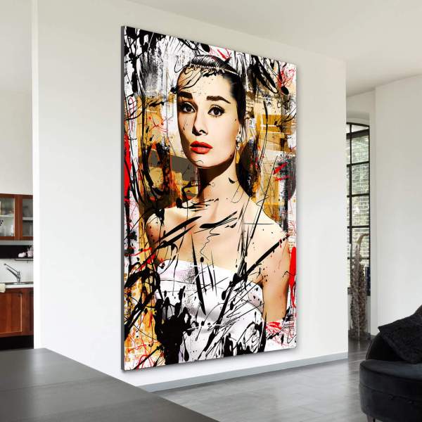 Audrey Hepburn Leinwandbilder von Ron Danell