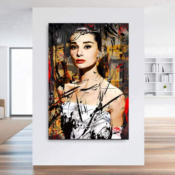 Audrey Hepburn Leinwandbilder von Ron Danell
