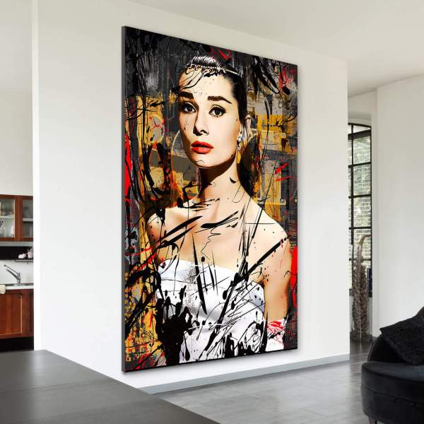 Audrey Hepburn Leinwandbilder von Ron Danell