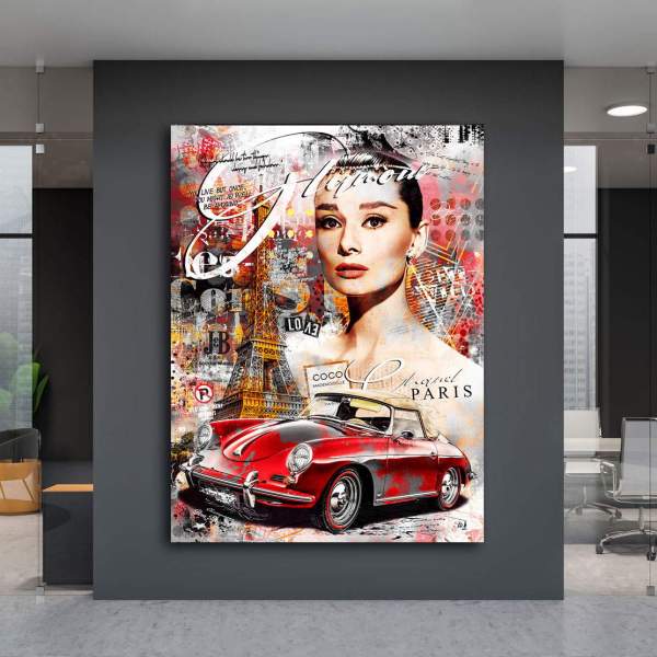 Audrey Hepburn Wandbild Kunstgestalten24
