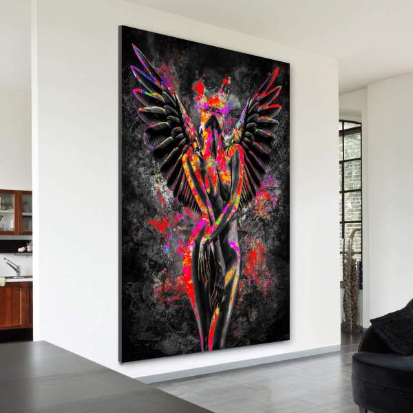Akt-Engel-Wandbild-Leinwandbild