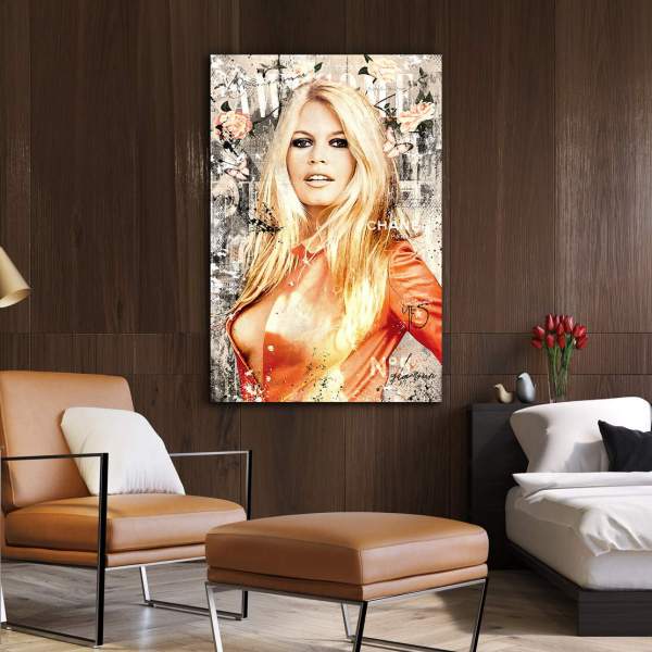 Wandbild Leinwandbild Brigitte Bardot Awesome Vintage