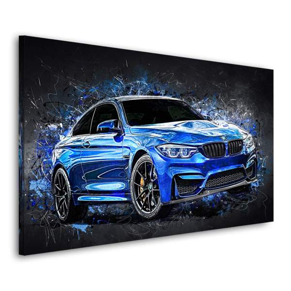 Leinwandbild BMW M4 von Roland Menzel | Kunstgestalten24