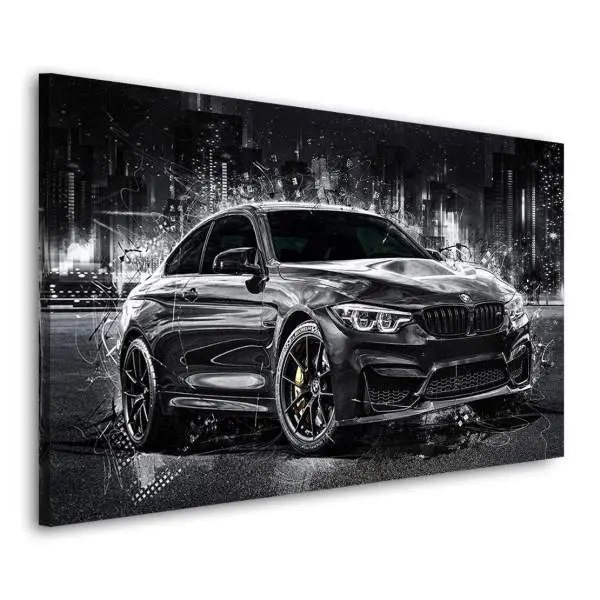 Wandbild BMW M4 von Roland Menzel | Kunstgestalten24