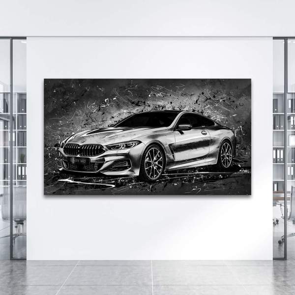 BMW 8 als Aluminium Wandbild