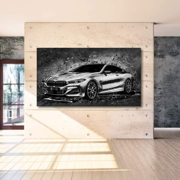 BMW 8 als Aluminium Wandbild