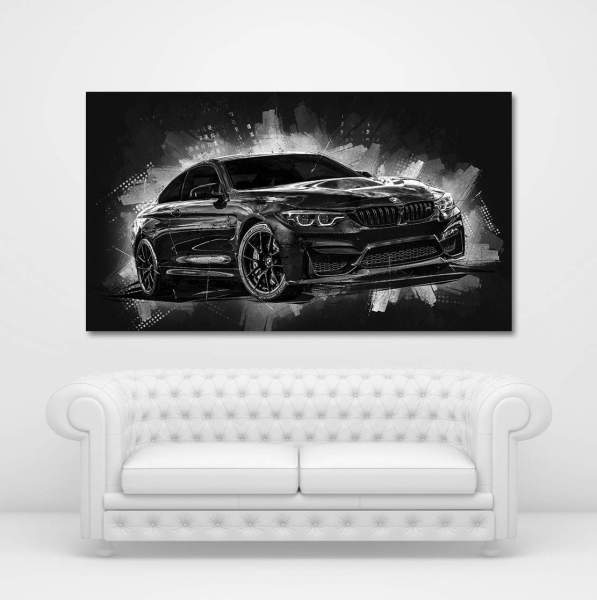 BMW Wandbild von Roland Menzel | kunstgestalten24
