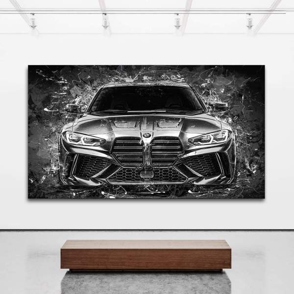 BMW M4 auf Aludibond von Roland Menzel | Kunstgestalten24
