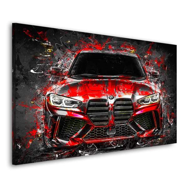 Acrylglas-BMW-M4-Wandbild
