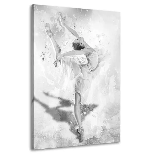 Wandbild Leinwandbild Ballett-Tänzerin Black and White