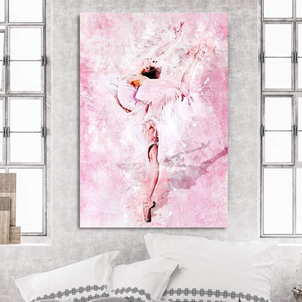 ballerina-Leinwandbild-abstrakt