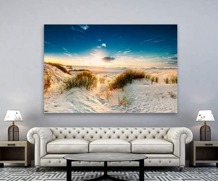 Wandbild-Strand-Düne