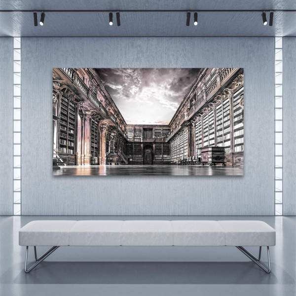 Leinwandbild Bibliothek | kunstgestalten24