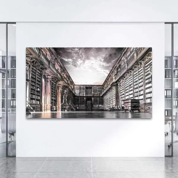 Leinwandbild Bibliothek | kunstgestalten24