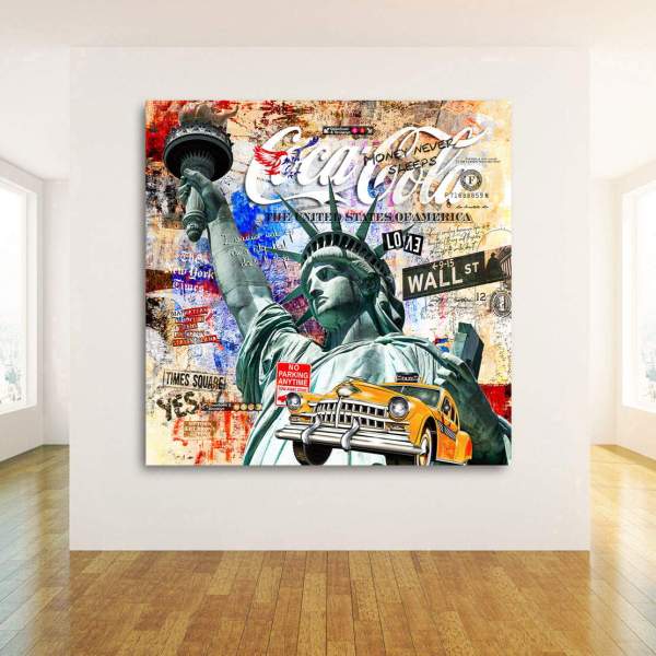 New York Wandbild von Kunstgestalten24