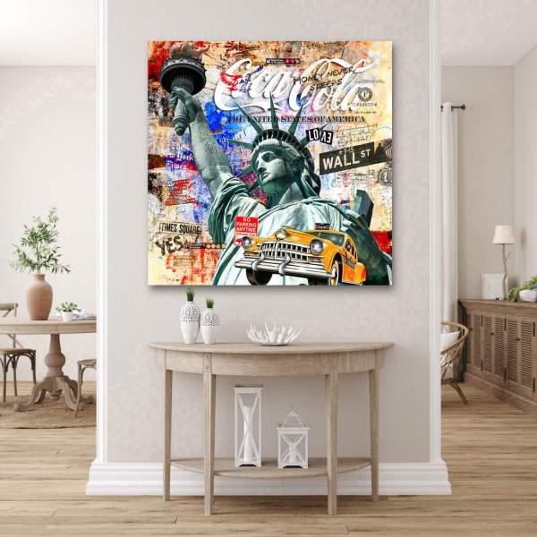 New York Wandbild von Kunstgestalten24