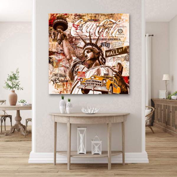New York Wandbild von Kunstgestalten24
