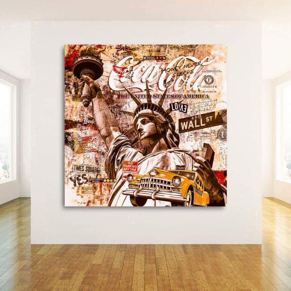New York Wandbild von Kunstgestalten24