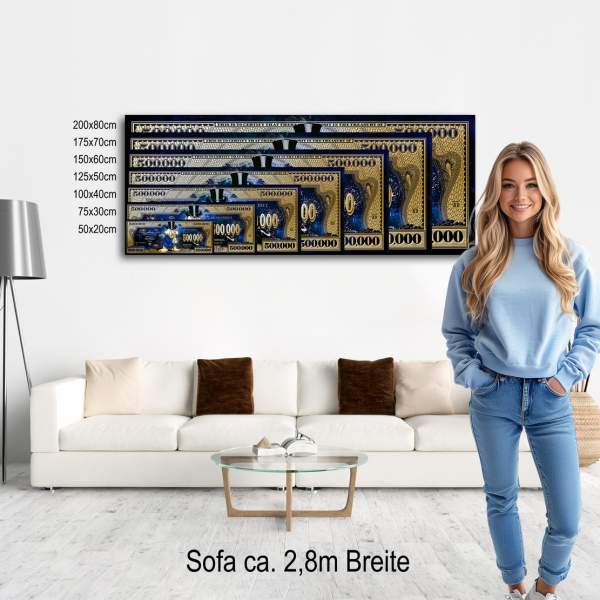 Wandbild Leinwandbild One Hundret Dollar New York