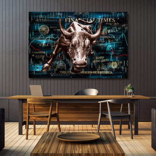 Aktien Pop Art Wandbild von Ron Danell