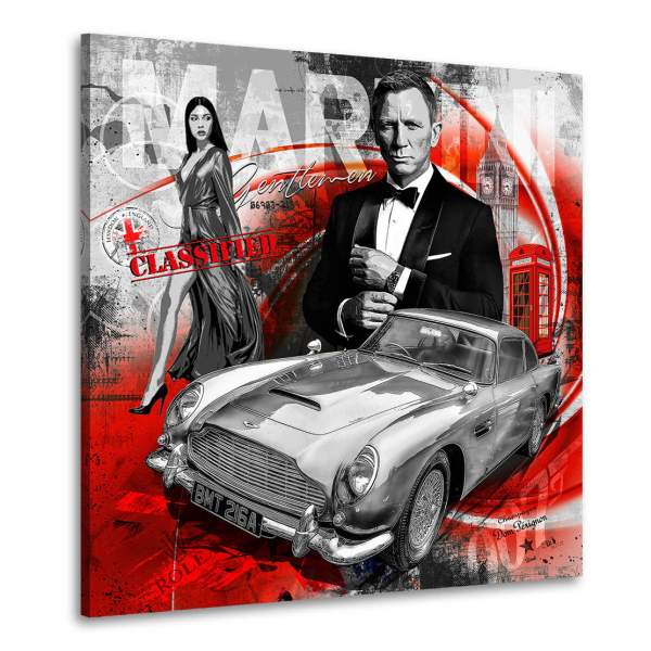 James Bond Wandbild von Kunstgestalten24