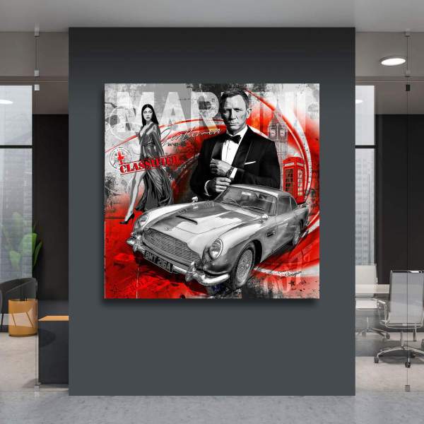 James Bond Wandbild von Kunstgestalten24