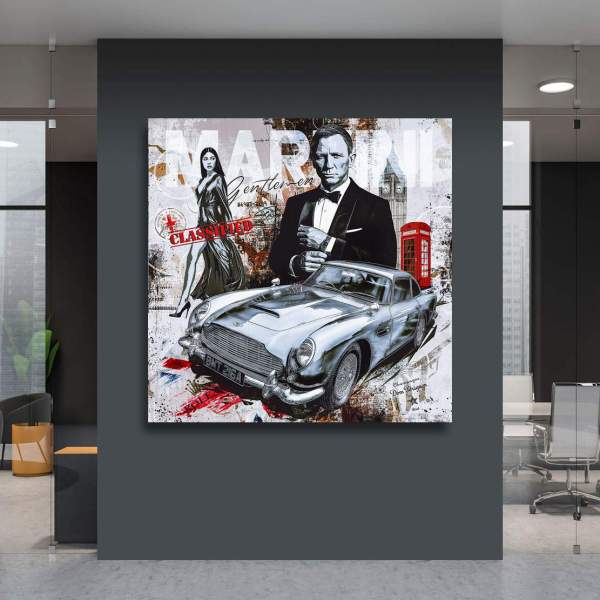 James Bond Wandbild von Kunstgestalten24
