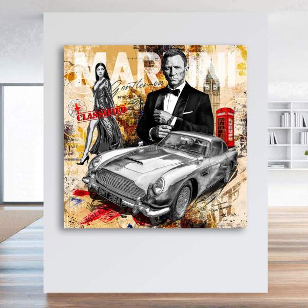 James Bond Wandbild von Kunstgestalten24