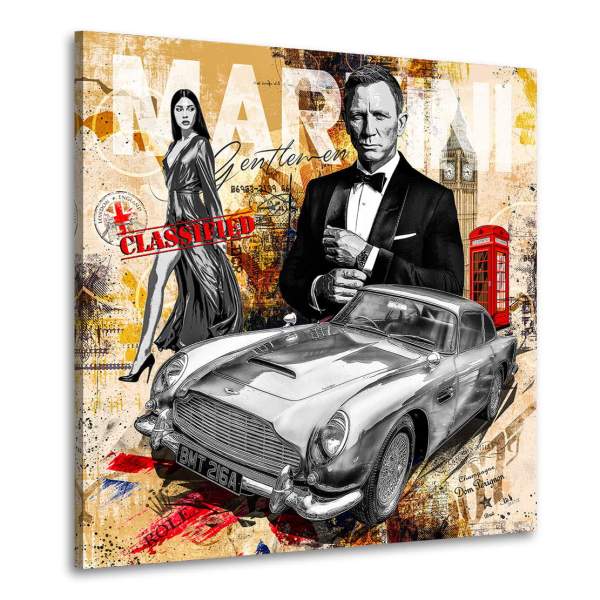 James Bond Wandbild von Kunstgestalten24