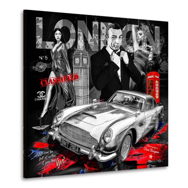 Aston Martin Wandbild Kunstgestalten24