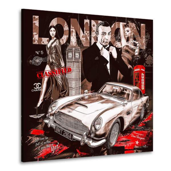 Aston Martin Wandbild Kunstgestalten24