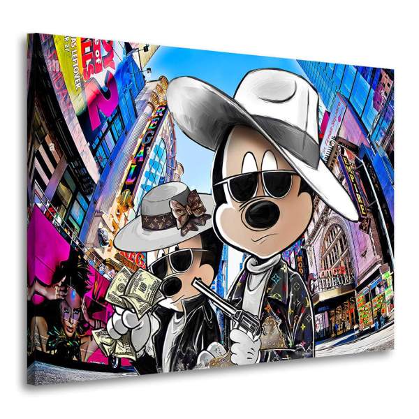 Bonnie & Clyde Comic Wandbild von Kunstgestalten24