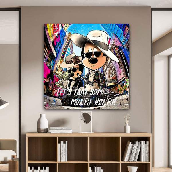 Bonnie & Clyde Wandbild von Kunstgestalten24