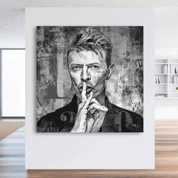 David Bowie Wandbild von Kunstgestalten24