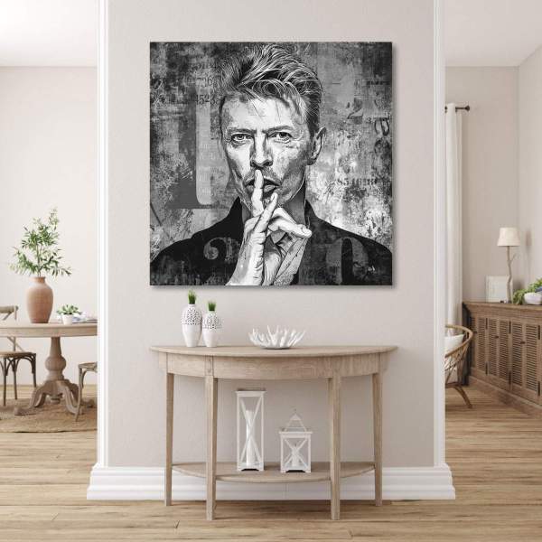 David Bowie Wandbild von Kunstgestalten24