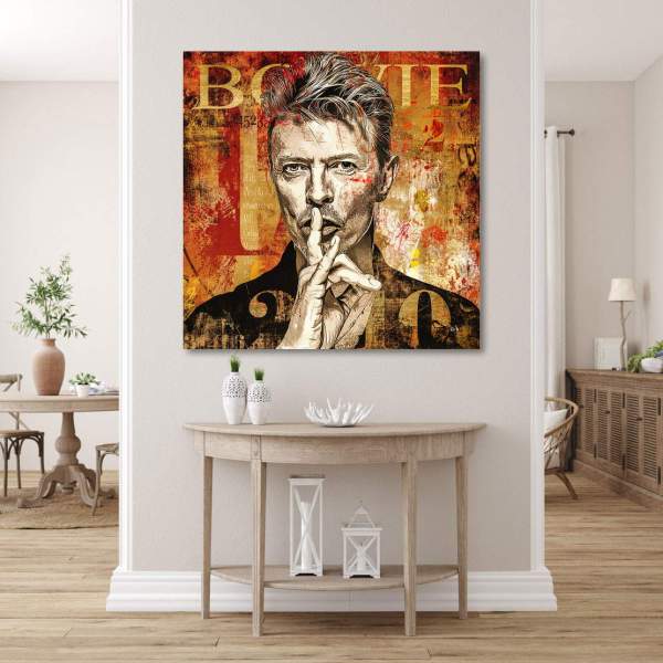David Bowie Wandbild von Kunstgestalten24