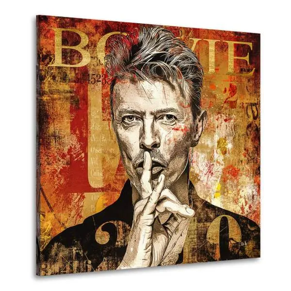 Wandbild Leinwandbild David Bowie Pop Art Vintage Style