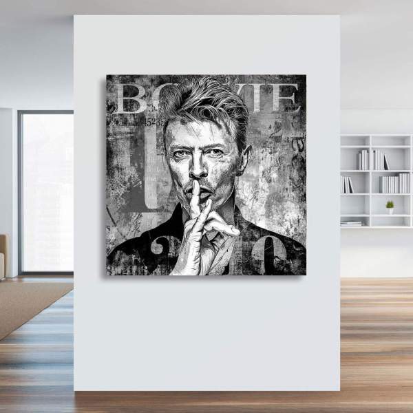 David Bowie Wandbild von Kunstgestalten24