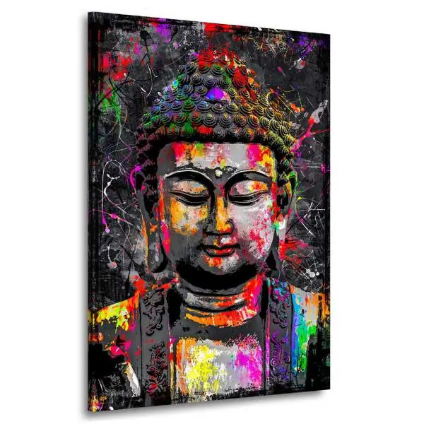 Wandbild Leinwandbild Buddha Color