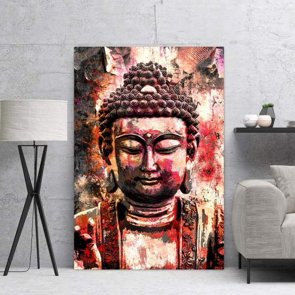 Aludibond-Buddha-Wandbild von Ron Danell