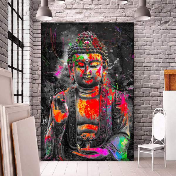 Buddha-Leinwandbild von Ron Danell