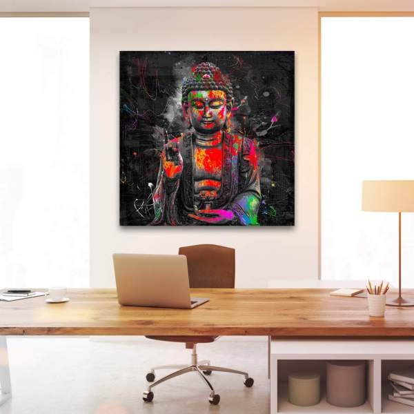 Buddha Wandbild von Kunstgestalten24