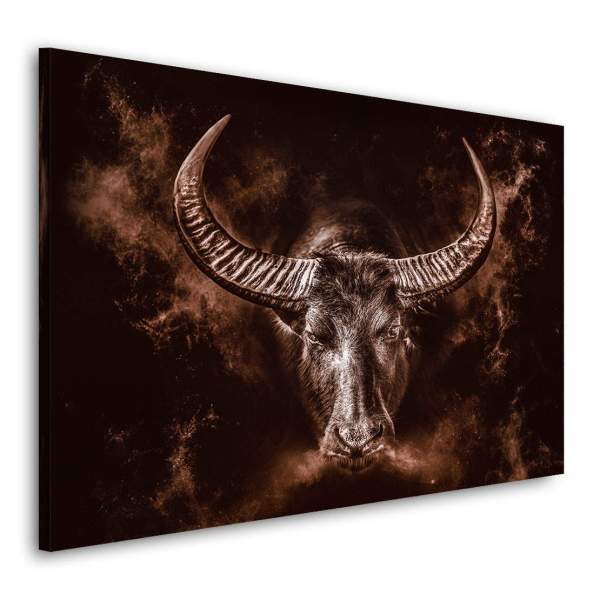 Poster-Stier-Leinwandbild