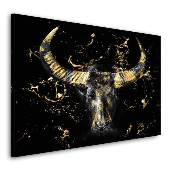 Zebra Leinwandbild von Kunstgestalten24