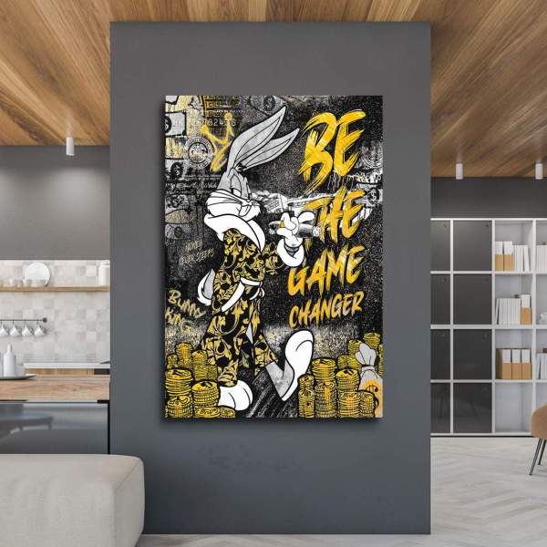 Mr. Bunny Leinwandbild von Kunstgestalten24