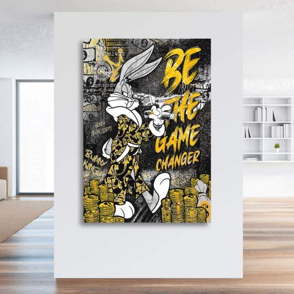 Mr. Bunny Leinwandbild von Kunstgestalten24