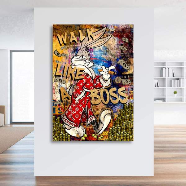 Mr. Bunny Leinwandbild von Kunstgestalten24