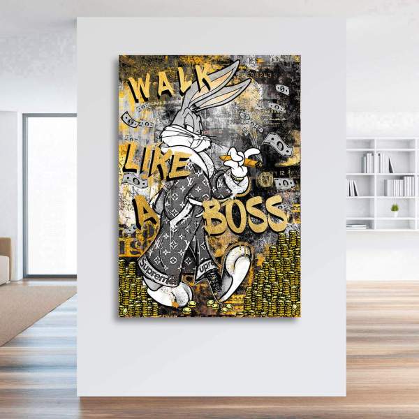 Mr. Bunny Leinwandbild von Kunstgestalten24