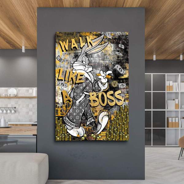 Mr. Bunny Leinwandbild von Kunstgestalten24