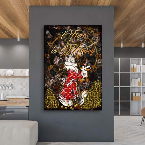 Mr. Bunny Leinwandbild von Kunstgestalten24